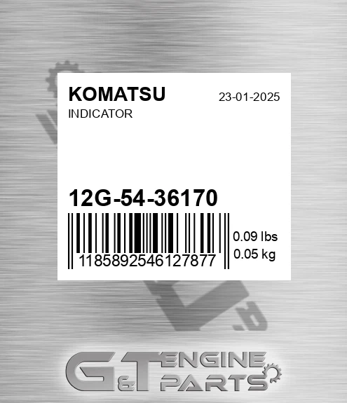 12G-54-36170 Indicator for KOMATSU