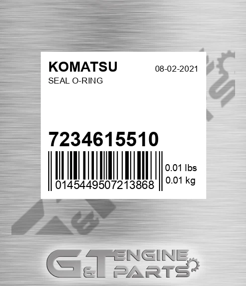 723-46-15510 Seal O-ring for KOMATSU