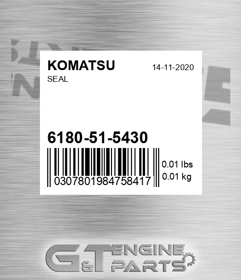 6180-51-5430 Seal for KOMATSU