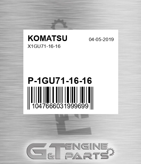 P-1GU71-16-16 X1gu71-16-16