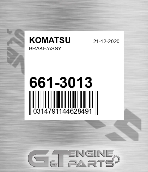 661-3013 Brake/assy