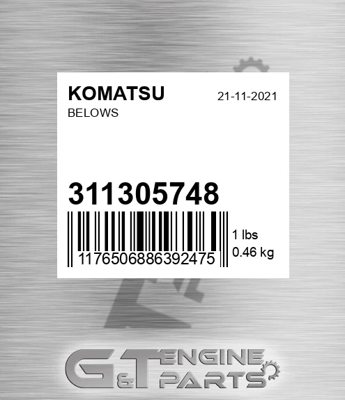 311305748 Belows for KOMATSU