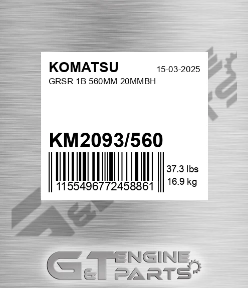KM2093/560 Grsr 1b 560mm 20mmbh for KOMATSU