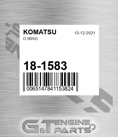 18-1583 O Ring for KOMATSU