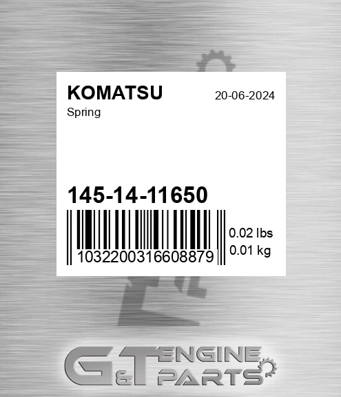 145-14-11650 Spring