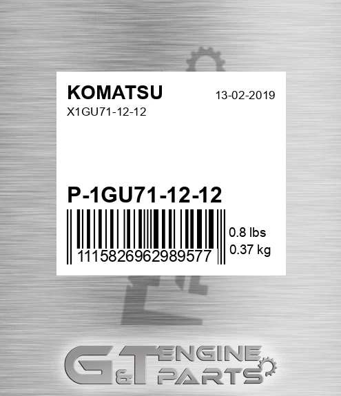 P-1GU71-12-12 X1gu71-12-12