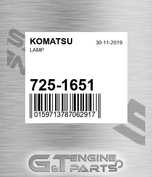 725-1651 Lamp for KOMATSU