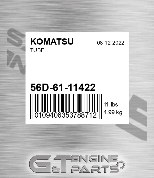 56D-61-11422 Tube for KOMATSU