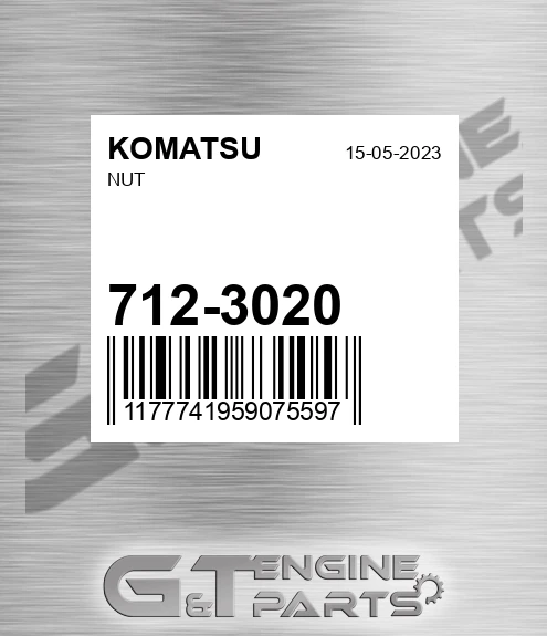 712-3020 Nut for KOMATSU