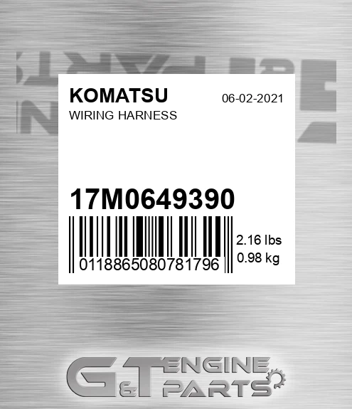 17M-06-49390 Wiring Harness for KOMATSU