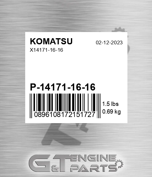 P-14171-16-16 KOMATSU X14171-16-16