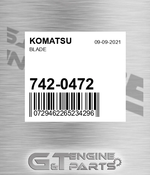 742-0472 Blade for KOMATSU
