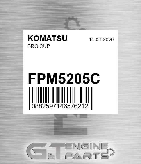 FPM5205C KOMATSU Brg Cup