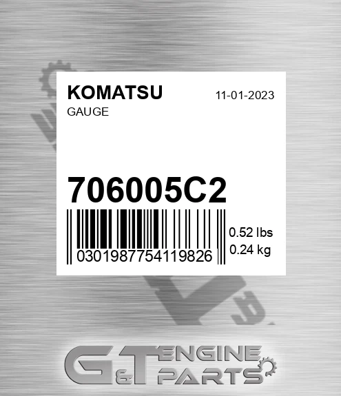 706005C2 Gauge for KOMATSU