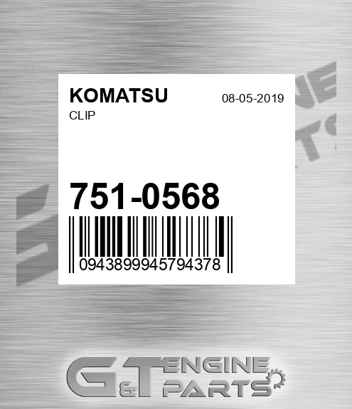 751-0568 Clip for KOMATSU
