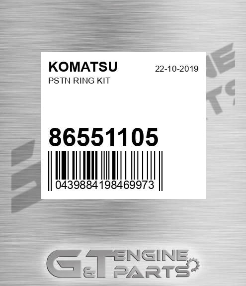 86551105 Pstn Ring Kit for KOMATSU