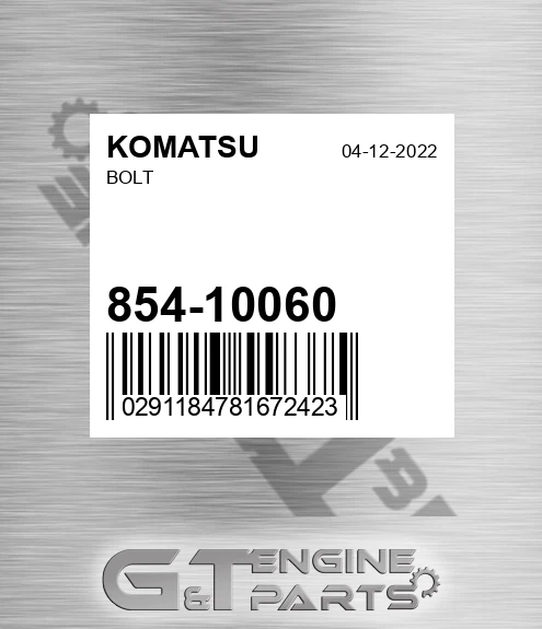 854-10060 Bolt