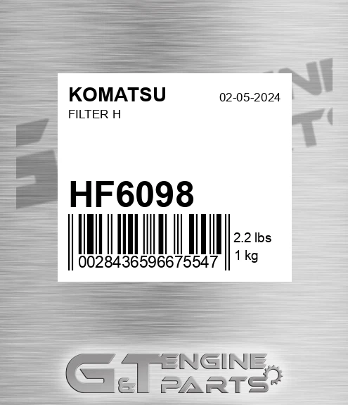 HF6098 KOMATSU Filter H