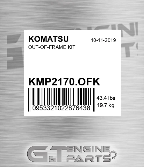 KMP2170.OFK Out-of-frame Kit for KOMATSU