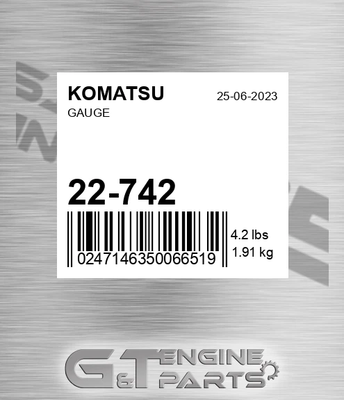 22-742 Gauge for KOMATSU