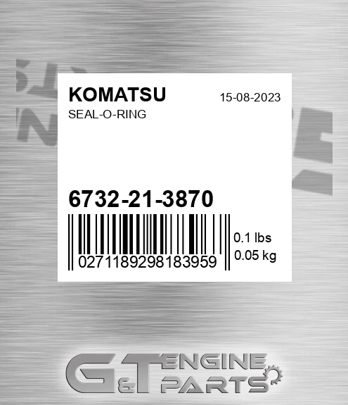 6732-21-3870 Seal-o-ring for KOMATSU
