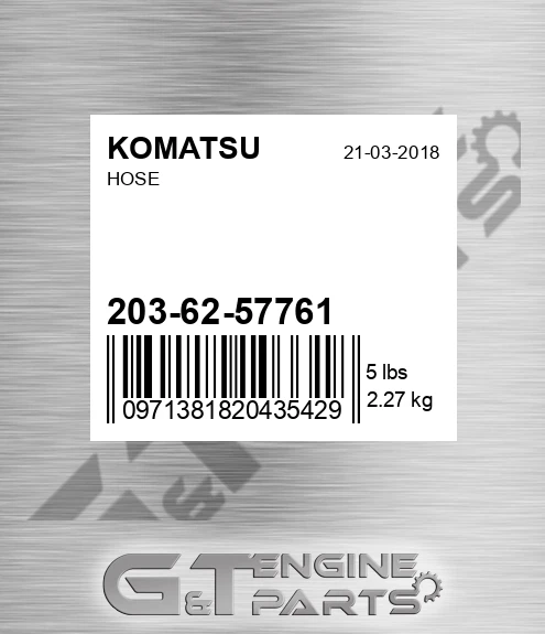 203-62-57761 Hose for KOMATSU