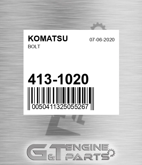 413-1020 Bolt