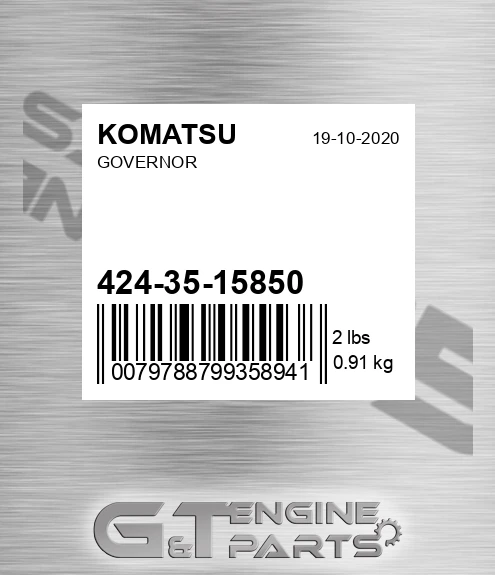 424-35-15850 Governor for KOMATSU