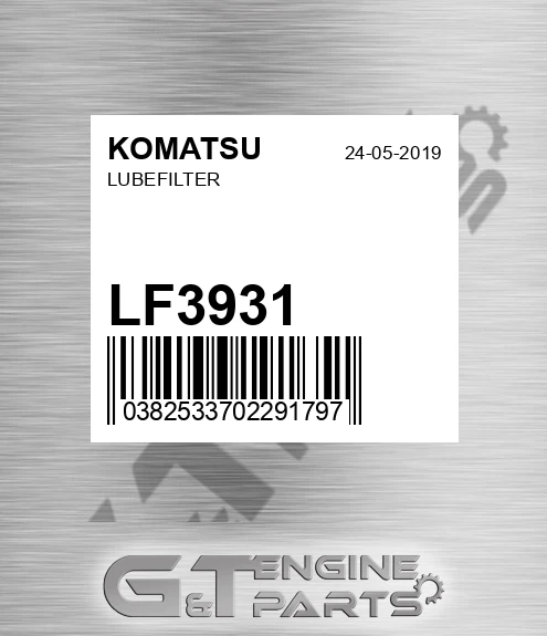 LF3931 Lubefilter