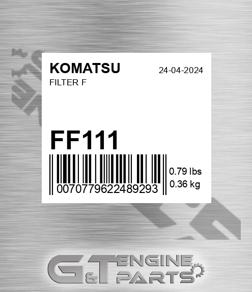 FF111 KOMATSU Filter F