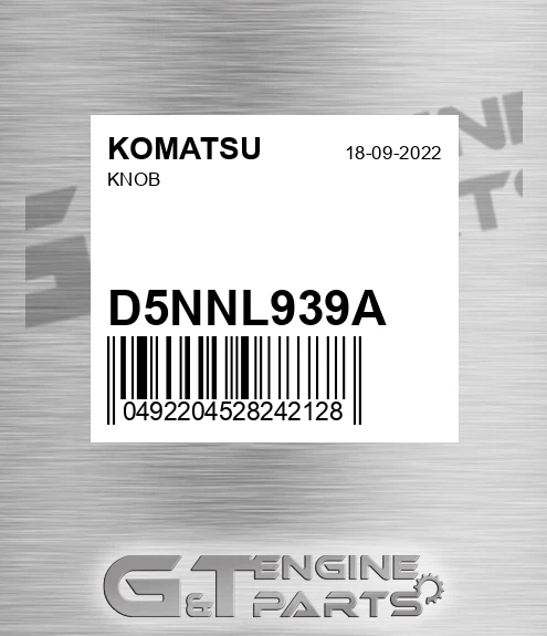 D5NNL939A Knob for KOMATSU