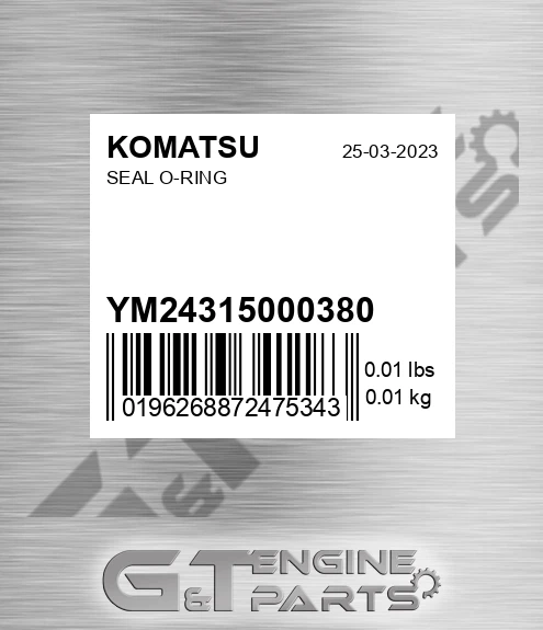 YM24315000380 Seal O-ring