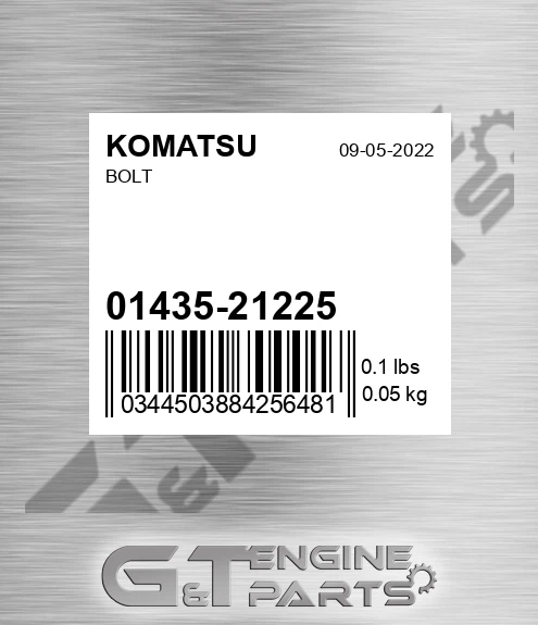 01435-21225 Bolt for KOMATSU