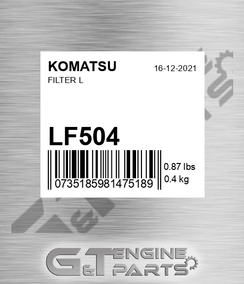 LF504 KOMATSU Filter L
