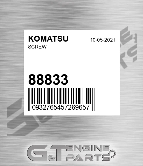 88833 KOMATSU Screw
