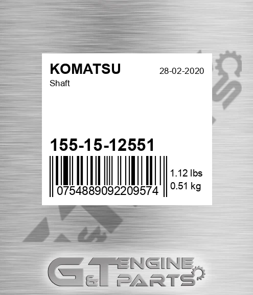 155-15-12551 Shaft