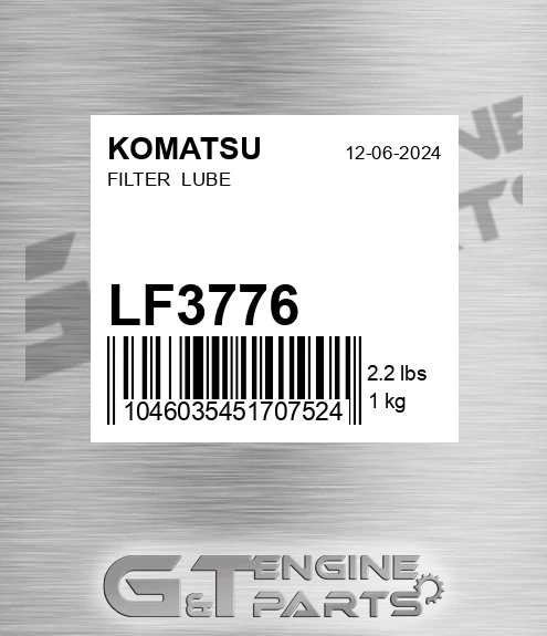 LF3776 KOMATSU Filter Lube