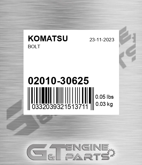 02010-30625 Bolt for KOMATSU