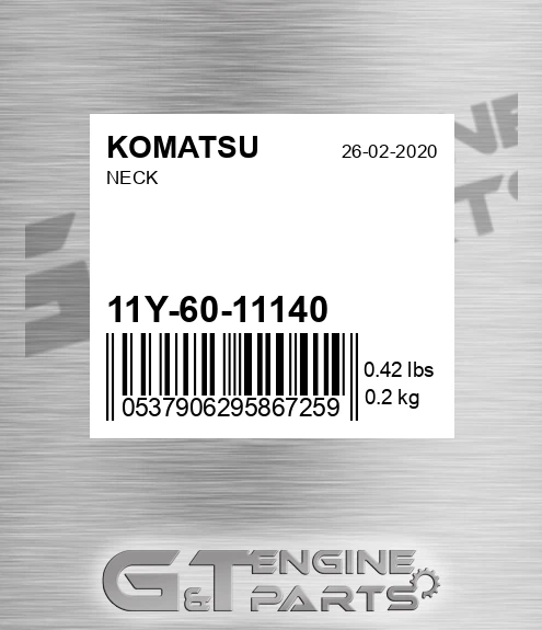 11Y-60-11140 Neck for KOMATSU