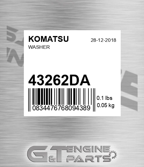 43262DA Washer