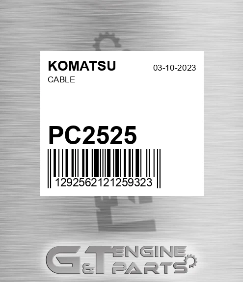PC2525 KOMATSU Cable