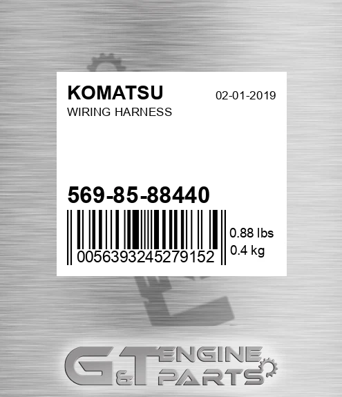 569-85-88440 Wiring Harness for KOMATSU