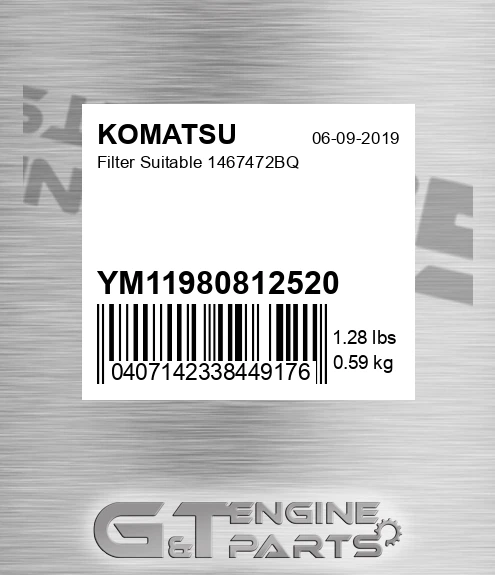 YM11980812520 Filter Suitable 1467472bq
