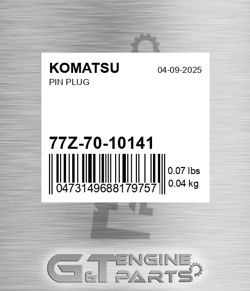 77Z-70-10141 Pin Plug