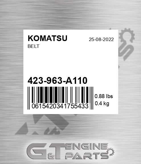 423-963-A110 Belt for KOMATSU