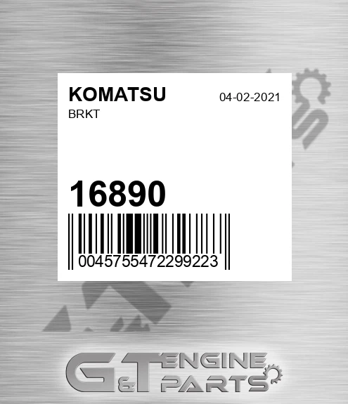16890 Brkt for KOMATSU