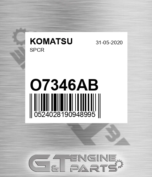 O7346AB KOMATSU Spcr