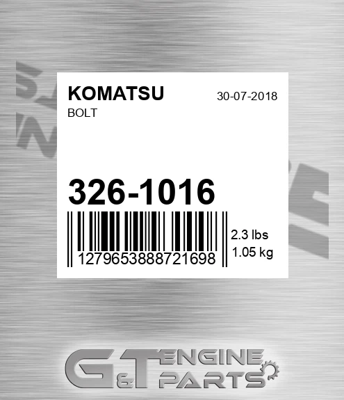 326-1016 Bolt