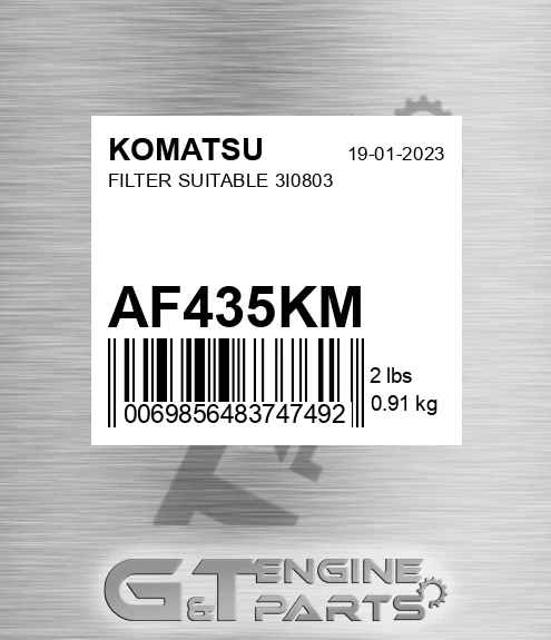 AF435KM Filter Suitable 3i0803
