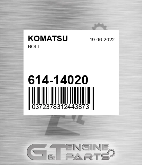 614-14020 Bolt
